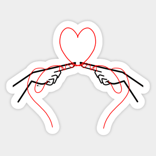 Red String of Fate Sticker